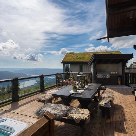 Norefjell - Storhytte Med Jacuzzi Og Fantastisk Beliggenhet Noresund Екстериор снимка