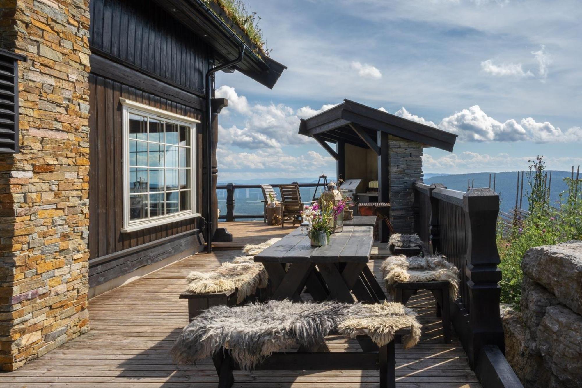 Norefjell - Storhytte Med Jacuzzi Og Fantastisk Beliggenhet Noresund Екстериор снимка